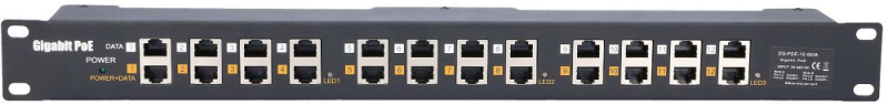 EXTRALINK 12 Port Passive arba 802.3af/at PoE Injector 1 GbE 18v ~ 57v DC Rack 19"