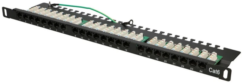 EXTRALINK 0.5U 24 prievadų CAT6 UTP pataisų skydelis
