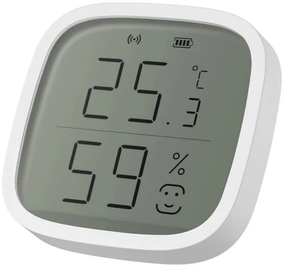 Išmanusis bevielis patalpos temperatūros ir drėgmės jutiklis, ZigBee, baltas, TUYA, Smart Life, Extralink