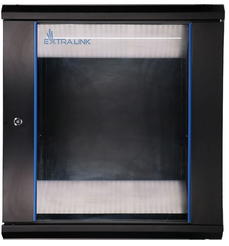 Extralink EX.7263-12U 600x450 Juoda | Spinta stovas | montuojamas ant sienos