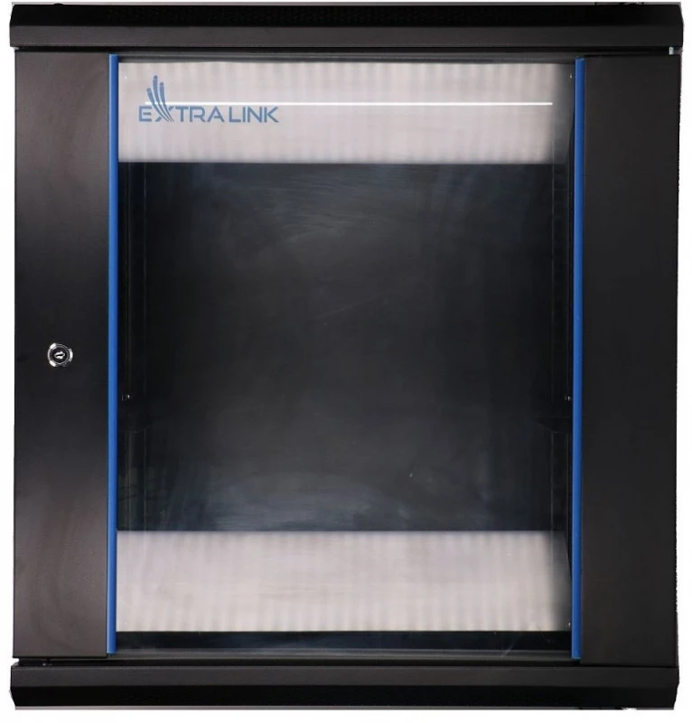 Extralink EX.7256- 12U 600x600 Juoda | Spinta stovas | montuojamas ant sienos