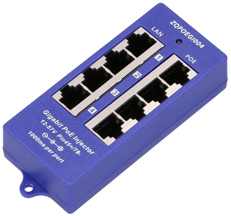 EXTRALINK 4 PORT GIGABIT ETHERNET POE INJECTORIAUS