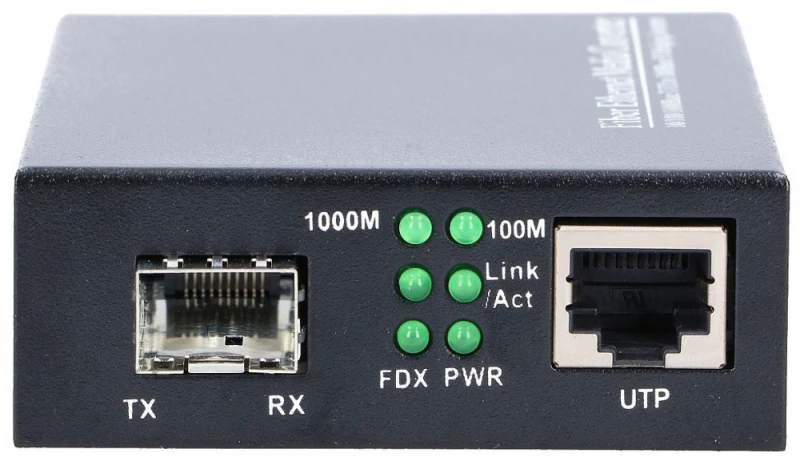 Extralink Sedir | Media konwerter | 1x SFP, 1x RJ45 1000Mb/s, zamiennik MC220