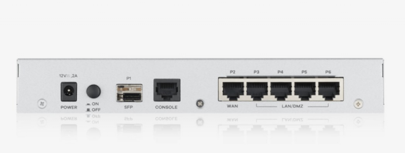 Šakotuvas ZYXEL USG FLEX100, VERSION 2, 10/100/1000,1*WAN, 4*LAN/DMZ PORTS, 1*USB WITH1 YR GOLD SECURITY PACK