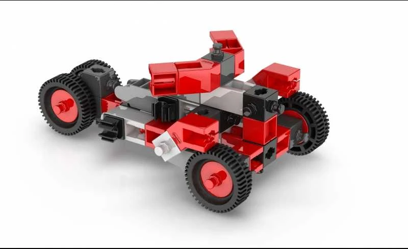 Konstruktorius Engino Inventor „Keturračiai ir motociklai“, 4 modeliai