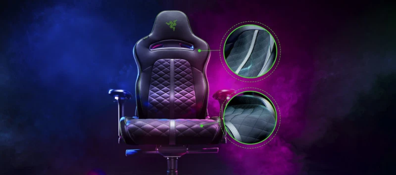 Komfortiška Žaidimų kėdė Razer Enki Gaming Chair, Juoda-žalia