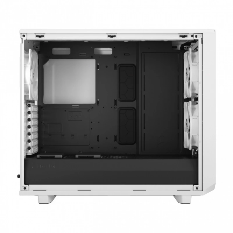 Fractal Design Fraktalų dizainas | Meshify 2 Lite TG Clear | Šoninis langas | Baltas | E-ATX | Įtrauktas maitinimo šaltinis Nr. | ATX