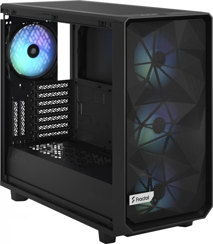 „Fractal Design“ | „Meshify 2 RGB TG Light Tint“ | Šoninis langas | Juodas | E-ATX | ATX
