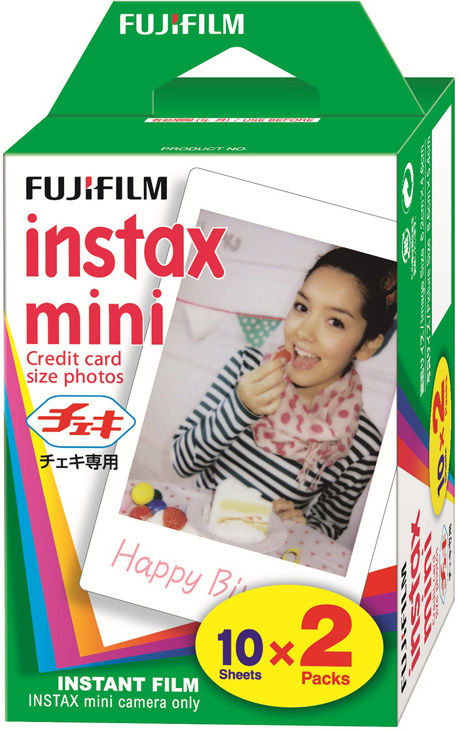 FUJIFILM instax mini filmas (blizgus) (spalva) (2x10 - dvigubas paketas)