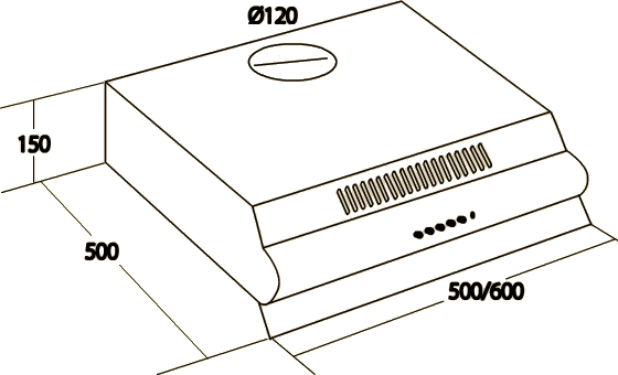 Įmontuojamas gartraukis AKPO WK-7 P 3060, juodas