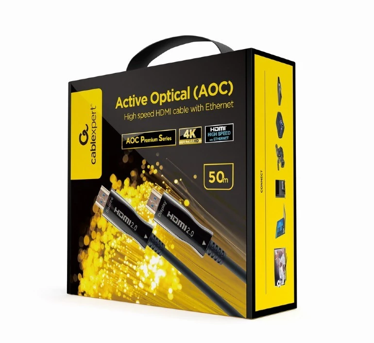 GEMBIRD Active Optical AOC Didelės spartos HDMI laidas su Ethernet AOC Premium Series 50m