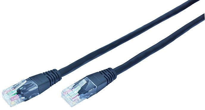 GEMBIRD PP22-0.5M/BK Gembird patchcord RJ45, cat.5e, FTP, 0.5m, juodas