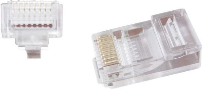 GEMBIRD LC-PTU-01/10 Gembird Universalus praėjimo modulinis UTP kištukas 8P8C, 10 vnt., suteptas ir suvytas