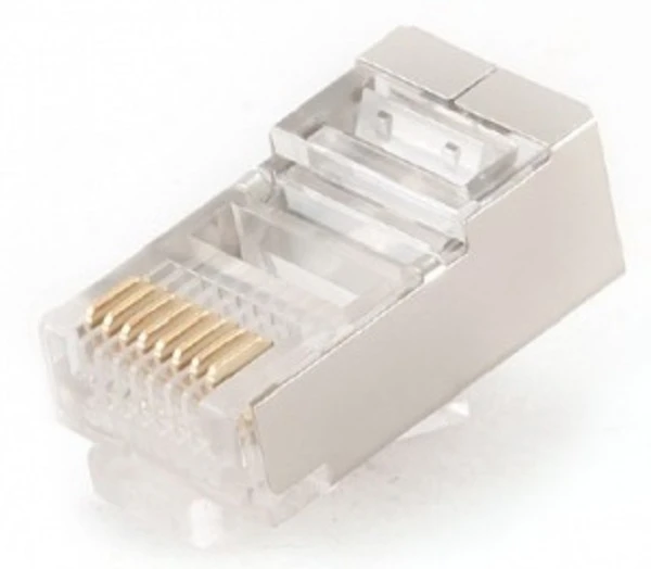 GEMBIRD PLUG3UP6/10 Gembird modulinis LAN kištukas 6u auksiniu dengtas - komplekte 10 vnt., kietieji laidai