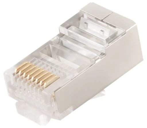 GEMBIRD PLUG6SP/10 Gembird ekranuotas modulinis LAN kištukas 30u, rinkinyje 10 vnt, tvirtas ir suvytas