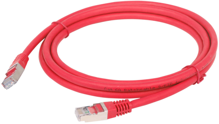 GEMBIRD PP6A-LSZHCU-R-2M Gembird patchcord RJ45, kat. 6A,SFTP,LSZH,2m,raudona