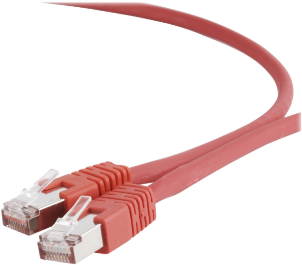 GEMBIRD PP6A-LSZHCU-R-3M Gembird patchcord RJ45, kat. 6A,SFTP, LSZH, 3m, raudona