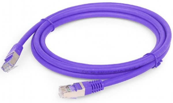 GEMBIRD PP6A-LSZHCU-V-1M Gembird patchcord RJ45, kat. 6A,SFTP, LSZH, 1m, violetinė