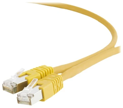 GEMBIRD PP6A-LSZHCU-Y-0,25M Gembird patchcord RJ45, kat. 6A,SFTP, LSZH, 0,25m, geltona