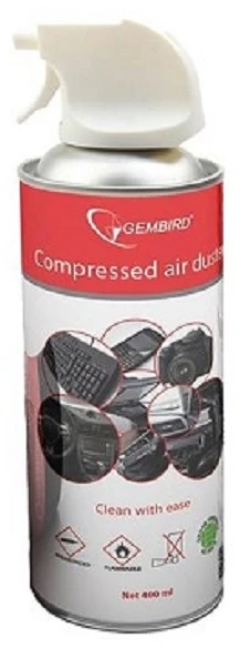 Valiklis Gembird | Suslėgto oro dulkių šluostė (degi) | Oro dulkės | 400 ml