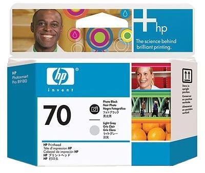 Hewlett Packard (HP) HP 70 juodos/šviesiai pilkos spalvos spausdinimo galvutė, skirta HP Photosmart Pro B9180, Designjet Z2100, Z310