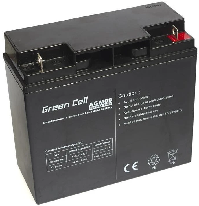 Žalias Cell Žalias CELL Baterija AGM 12V18AH