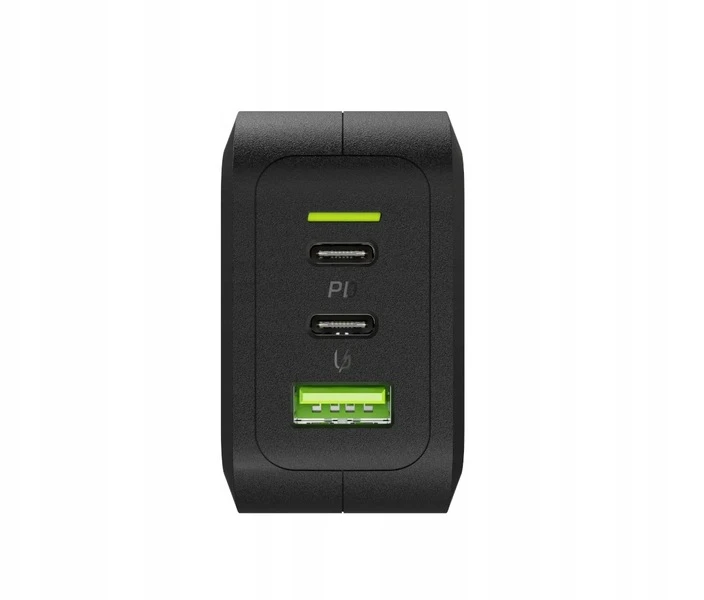 Green Cell Žalias Cell Žalias CELL Charger PowerGaN 65W 2x USB-C PD 1x USB-A UC GaN