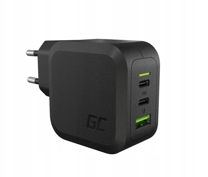 Green Cell Žalias Cell Žalias CELL Charger PowerGaN 65W 2x USB-C PD 1x USB-A UC GaN