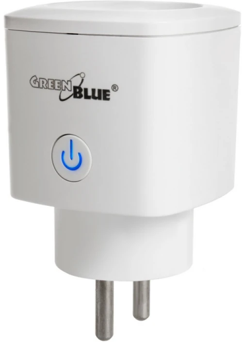 Zdalnie „GreenBlue“ nuotolinio valdymo WiFi lizdas, „Android“ / „iOS“ / „Alexa“ / „Google Home“, energijos suvartojimas, laikmatis, maks. 3680 W, E tipas, GB720 E