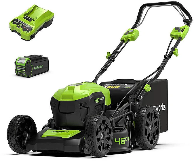 Akumuliatorinė savaeigė vejapjovė Greenworks GD40LM46SP (be akumuliatoriaus ir kroviklio)