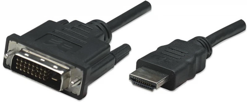 StarTech Manhattan 372510 vaizdo kabelio adapteris 3 m HDMI DVI-D Juoda
