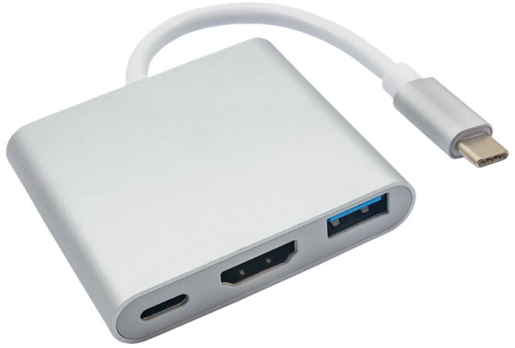 AKYGA AK-AD-57 Hub USB tipo C AK-AD-57 USB A (f) USB tipo c HDMI (f) 15 cm
