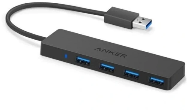 USB šakotuvas ANKER Ultra Slim 4-Port USB 3.0 Data Hub