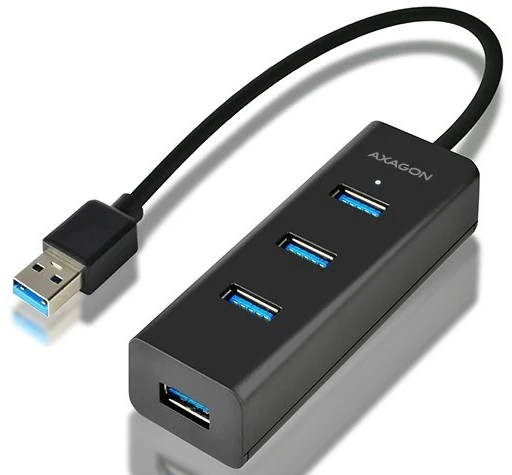 AXAGON HUE-S2B 4x USB3.0 įkrovimo šakotuvas, MicroUSB įkrovimo jungtis