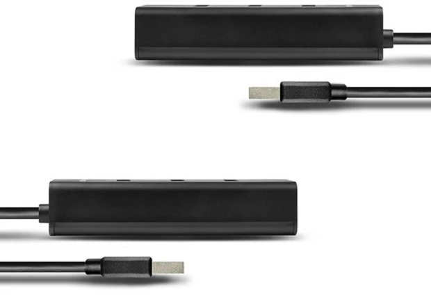 AXAGON HUE-S2BL 4x USB3.0 įkrovimo šakotuvas 1,2 m laidas, MicroUSB įkrovimas