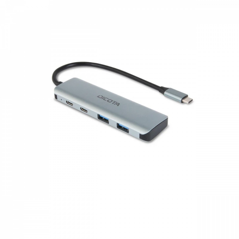 DICOTA 4-in-1 USB-C adapteris, sidabrinis
