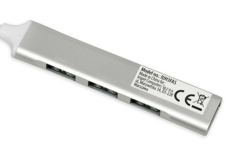 IBOX IUH3FAS Hub USB3.0 + USB 2.0 Sidabrinis