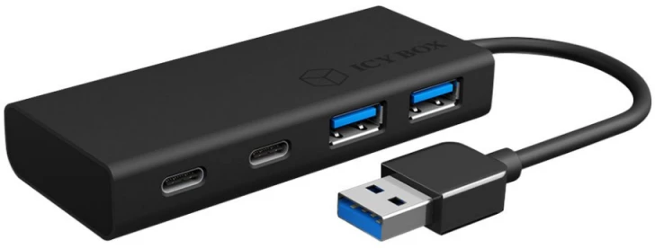 ICYBOX IB-HUB1426-U3 Icy Box 4x prievadas USB 3.0 šakotuvas, 2x USB Type-C, 2x USB Type-A