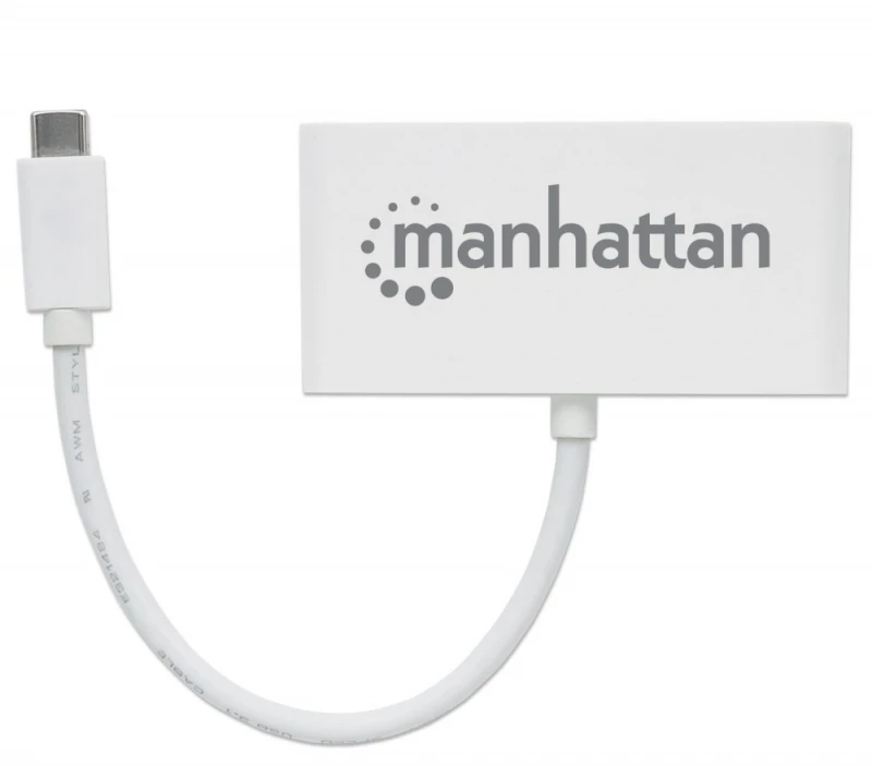 Intracom MANHATTAN USB-C 3.1 Gen 1 Type-C Hub USB Type-C kile su trimis A tipo prievadais ir vienu C tipo maitinimo tiekimo prievadu
