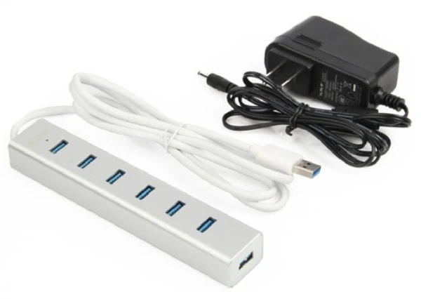 UNITEK Y-3090 Unitek Hub 7x USB 3.0, BC 1.2, Alu., Y-3090
