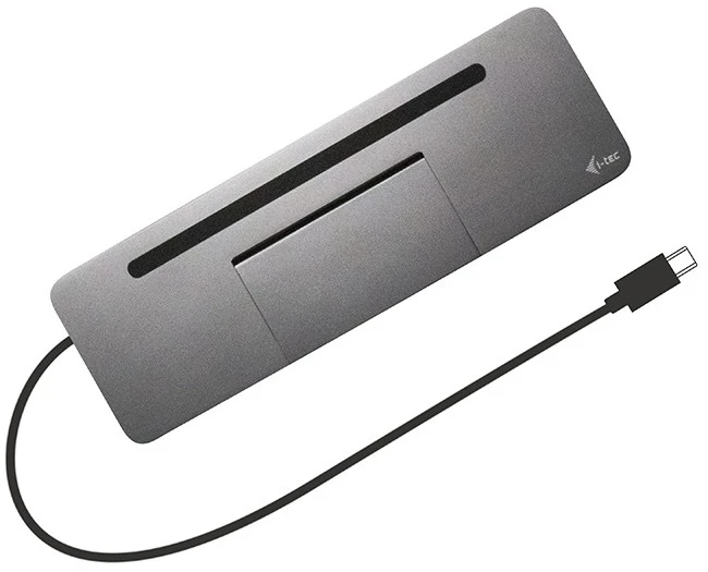 I-tec Metal C31FLATDOCKPDPRO knyginių kompiuterių dokas / jungčių replikatorius Vielinis USB 3.2 Gen 1 (3.1 Gen 1) Type-C Pilka