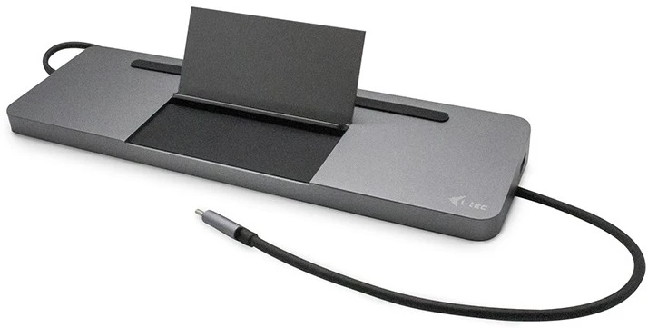 I-tec Metal C31FLATDOCKPDPRO knyginių kompiuterių dokas / jungčių replikatorius Vielinis USB 3.2 Gen 1 (3.1 Gen 1) Type-C Pilka