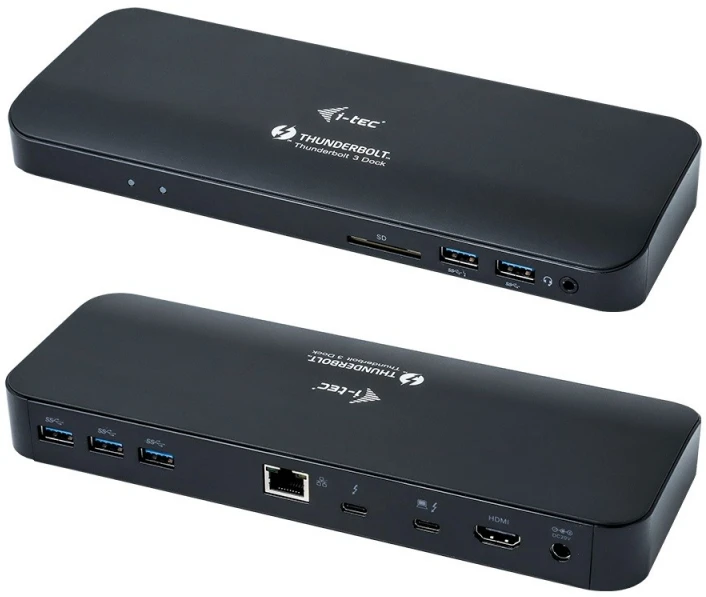 I-TEC Thunderbolt 3 Dual 4K Docking Station Maitinimas 65W