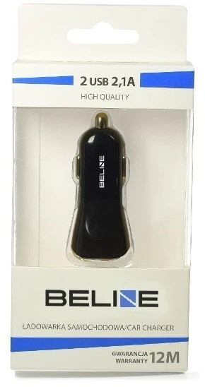 Beline ad. sam. 1xUSB 1A juoda/juodas (only head)