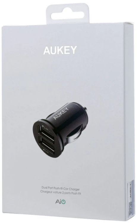 Aukey automobilinis įkroviklis CC-S1 2 x USB-A, 24 W