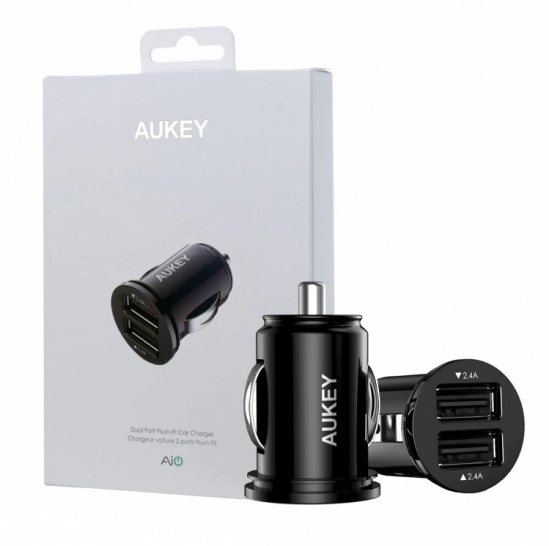 Aukey automobilinis įkroviklis CC-S1 2 x USB-A, 24 W