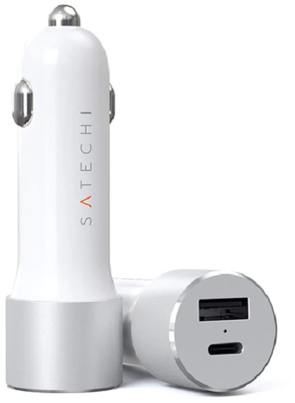 Satechi 72W USB-C 60W PD, USB-A (sidabrinė)