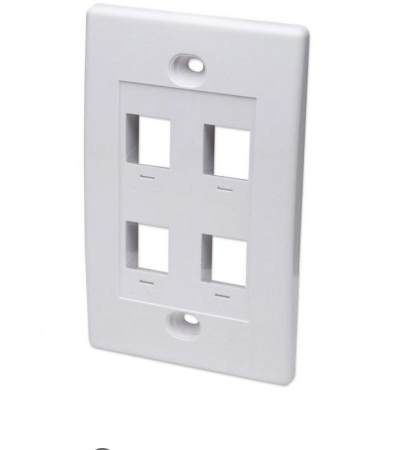 Intellinet 163316 Skydas paviršiuje montuojamam lizdui 4x Keystone