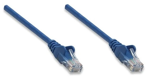 Mėlynas INTELLINET UTP LAN laidas, pleistras, 0,5m, mėlynas, 2xRJ45, 318129
