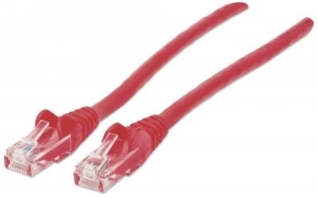 INTELLINET UTP LAN Cat6, kabelis, pleistras, 0,5m, raudonas, 342131